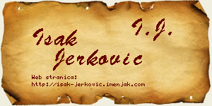 Isak Jerković vizit kartica